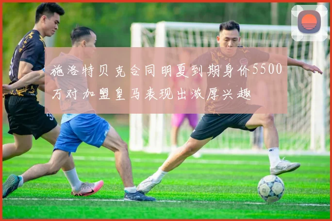 施洛特贝克合同明夏到期身价5500万对加盟皇马表现出浓厚兴趣